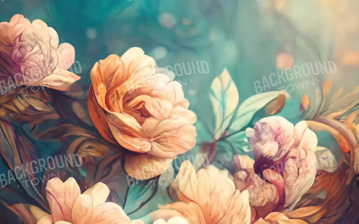 Flowerz 8’X5’ Ultracloth (96 X 60 Inch) Backdrop
