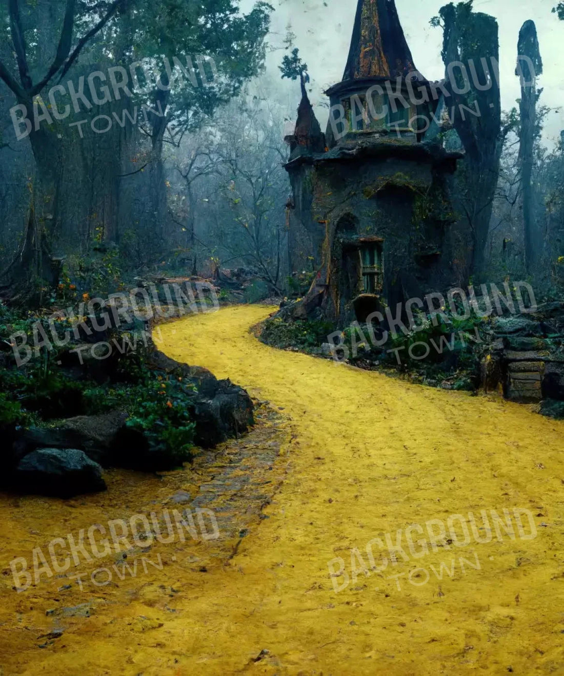 White Halloween Backdrop for Photography