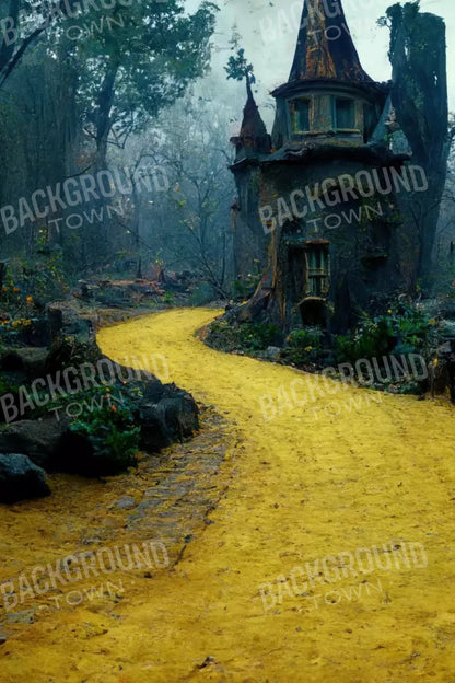 Follow The Mustard Road 5X8 Ultracloth ( 60 X 96 Inch ) Backdrop