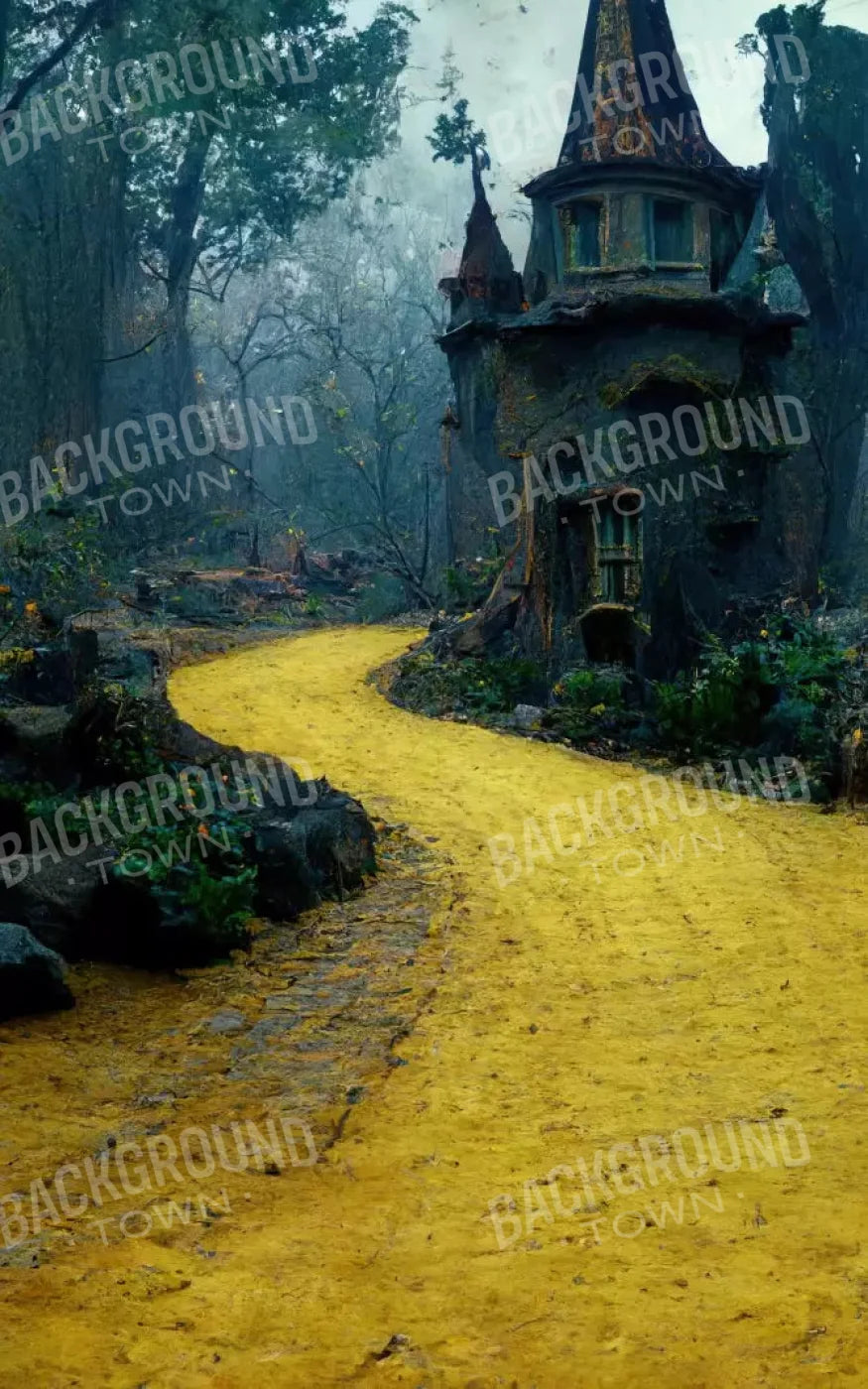 Follow The Mustard Road 9X14 Ultracloth ( 108 X 168 Inch ) Backdrop