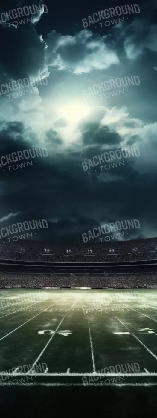 Football Stadium Intense 8X20 Ultracloth ( 96 X 240 Inch ) Backdrop