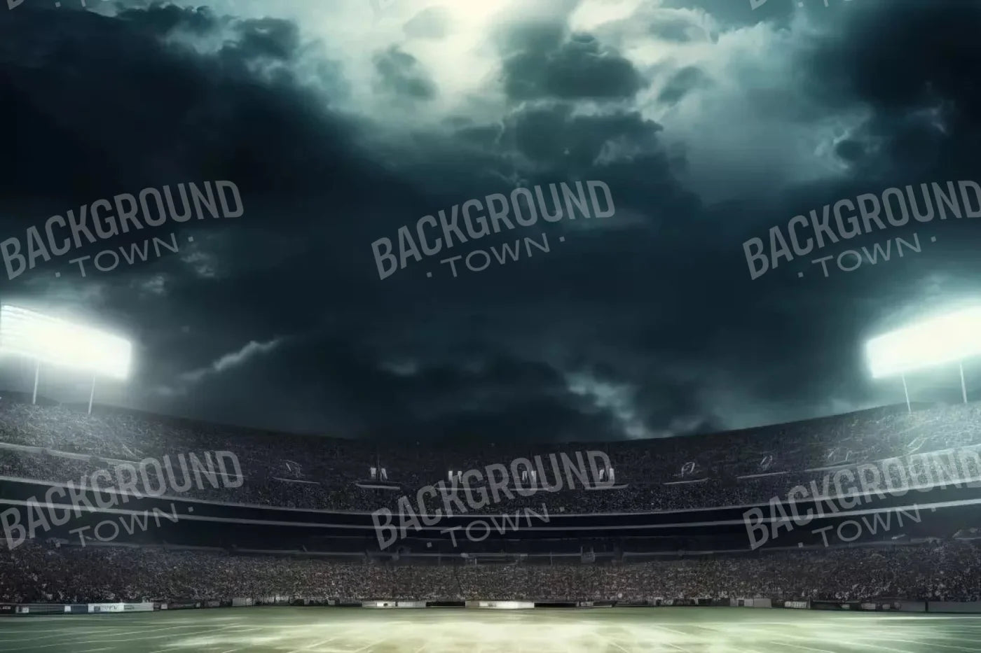 Football Stadium Intense 8X5 Ultracloth ( 96 X 60 Inch ) Backdrop