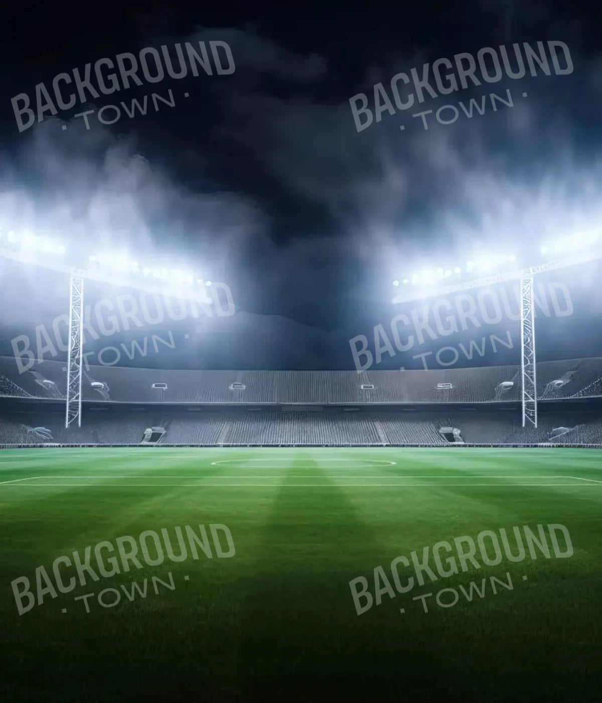 Football Stadium Lights 10X12 Ultracloth ( 120 X 144 Inch ) Backdrop