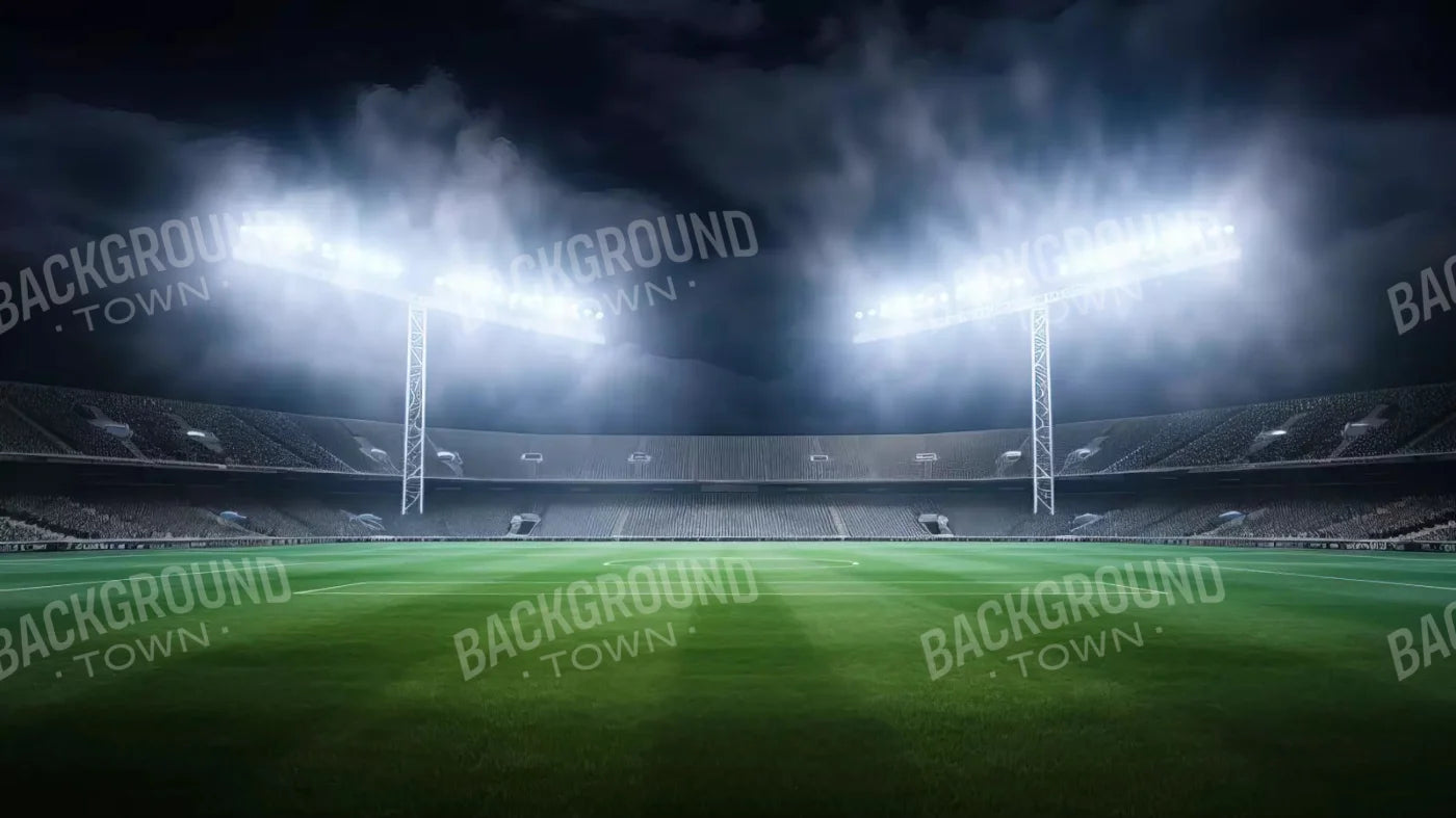 Football Stadium Lights 14X8 Ultracloth ( 168 X 96 Inch ) Backdrop