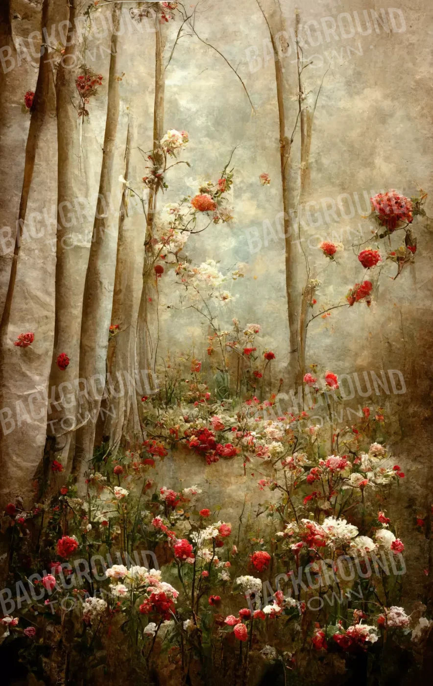 Forest Of Poppys 10X16 Ultracloth ( 120 X 192 Inch ) Backdrop