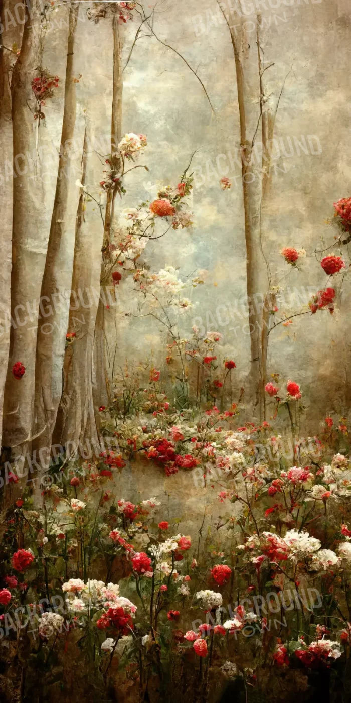 Forest Of Poppys 10X20 Ultracloth ( 120 X 240 Inch ) Backdrop