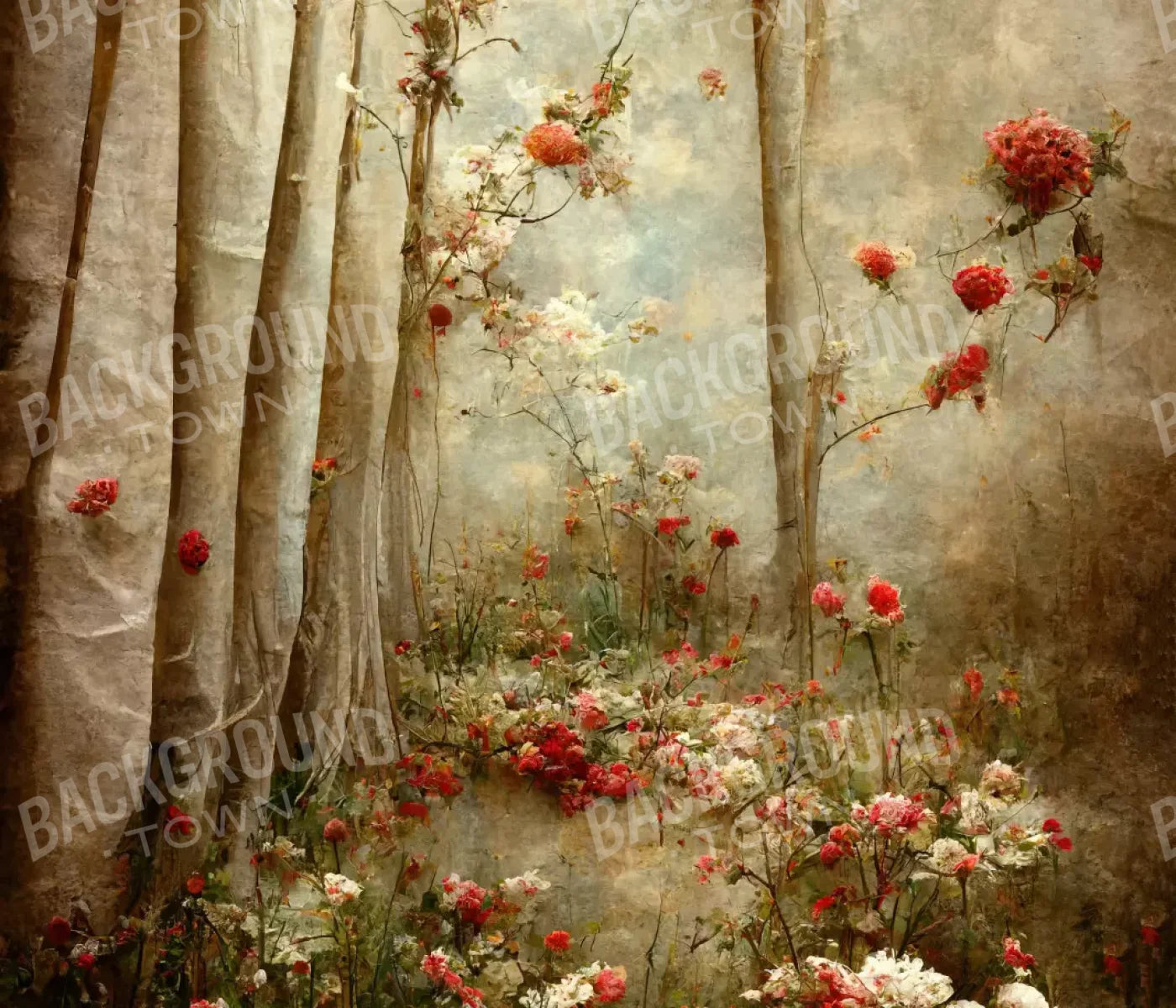 Forest Of Poppys 12X10 Ultracloth ( 144 X 120 Inch ) Backdrop