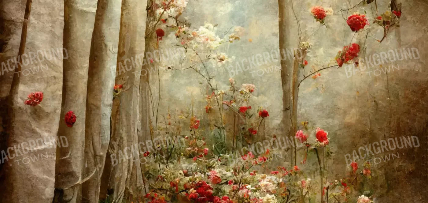 Forest Of Poppys 16X8 Ultracloth ( 192 X 96 Inch ) Backdrop