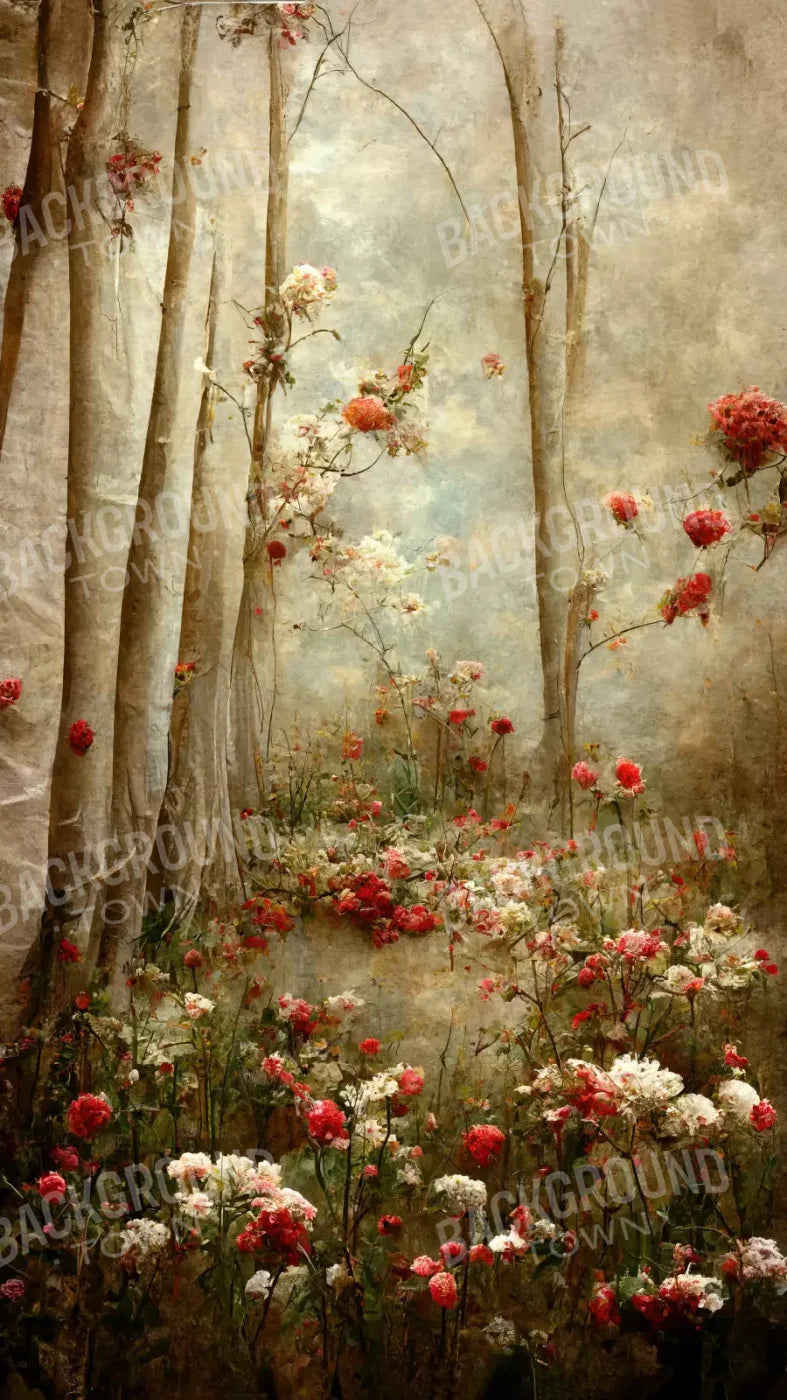 Forest Of Poppys 8X14 Ultracloth ( 96 X 168 Inch ) Backdrop
