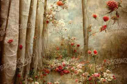Forest Of Poppys 8X5 Ultracloth ( 96 X 60 Inch ) Backdrop