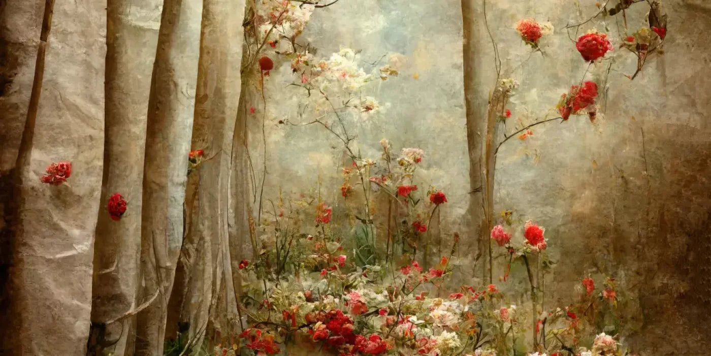 Forest Of Poppys 20X10 Ultracloth ( 240 X 120 Inch ) Backdrop