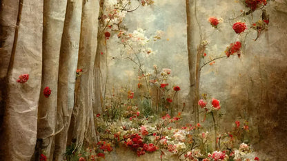 Forest Of Poppys 14X8 Ultracloth ( 168 X 96 Inch ) Backdrop