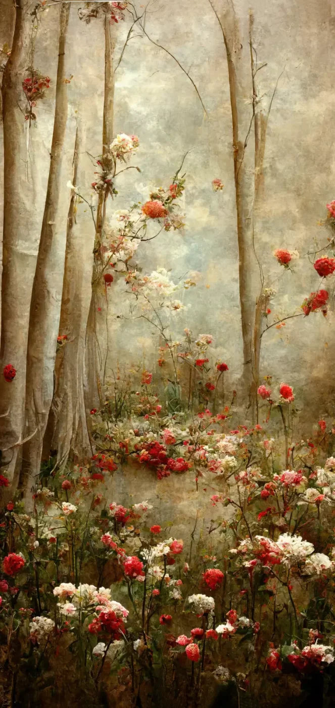 Forest Of Poppys 8X16 Ultracloth ( 96 X 192 Inch ) Backdrop