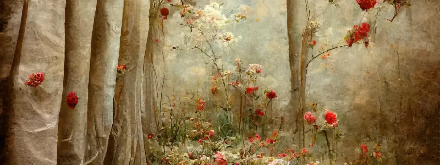 Forest Of Poppys 20X8 Ultracloth ( 240 X 96 Inch ) Backdrop