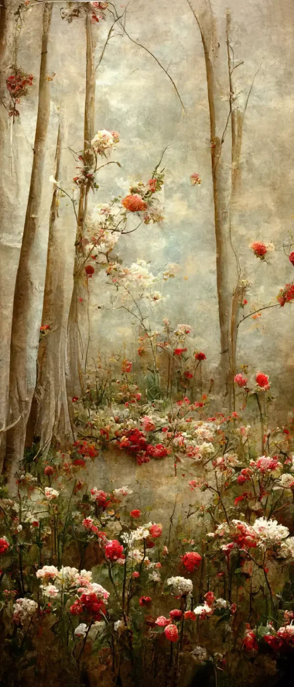 Forest Of Poppys 5X12 Ultracloth For Westcott X-Drop ( 60 X 144 Inch ) Backdrop