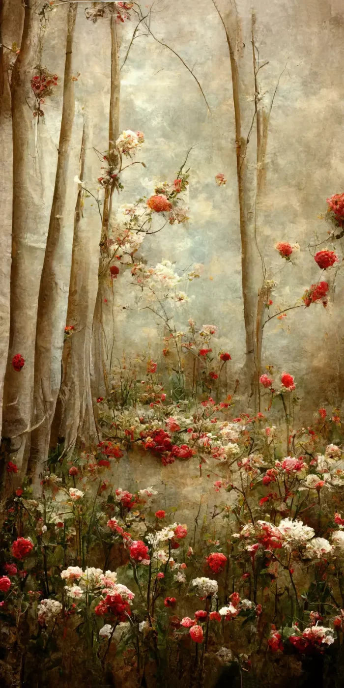 Forest Of Poppys 10X20 Ultracloth ( 120 X 240 Inch ) Backdrop
