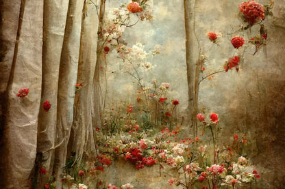 Forest Of Poppys Backdrop