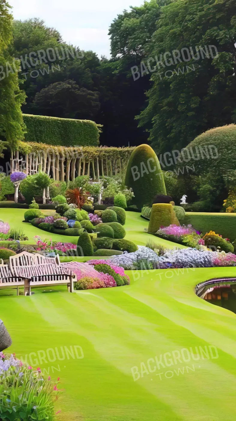Formal Gardens 8X14 Ultracloth ( 96 X 168 Inch ) Backdrop