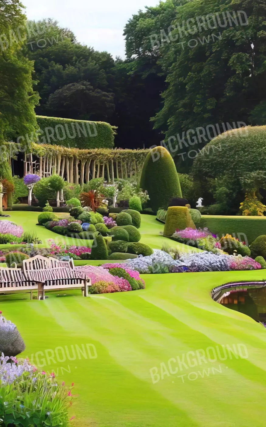 Formal Gardens 9X14 Ultracloth ( 108 X 168 Inch ) Backdrop