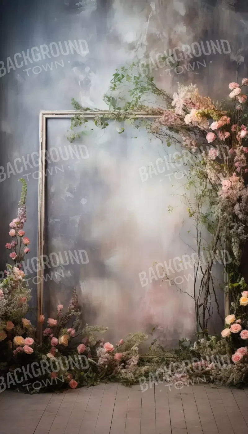 Framed Floral Ii 8X14 Ultracloth ( 96 X 168 Inch ) Backdrop