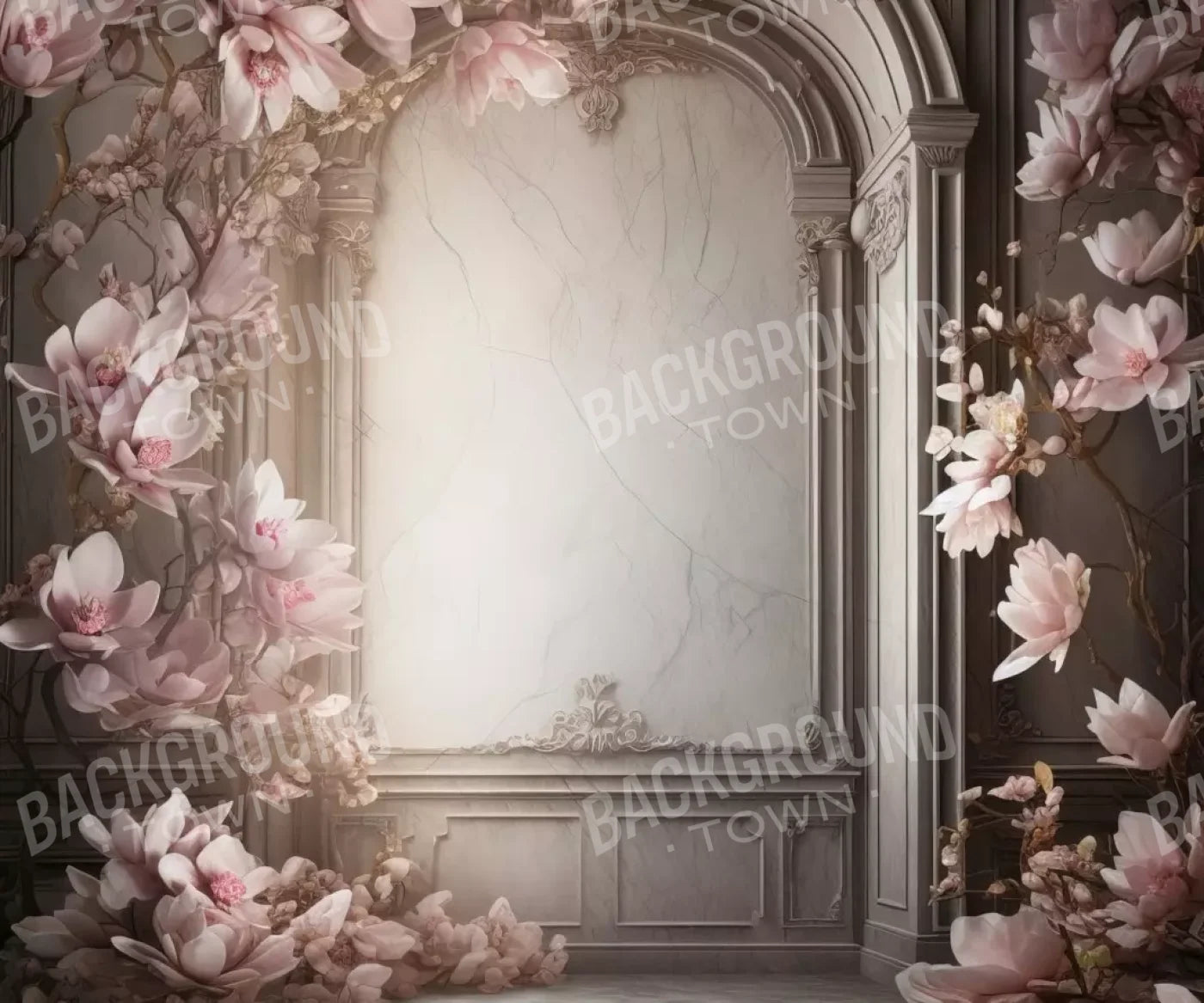 Framing Magnolia Blossoms 12’X10’ Ultracloth (144 X 120 Inch) Backdrop