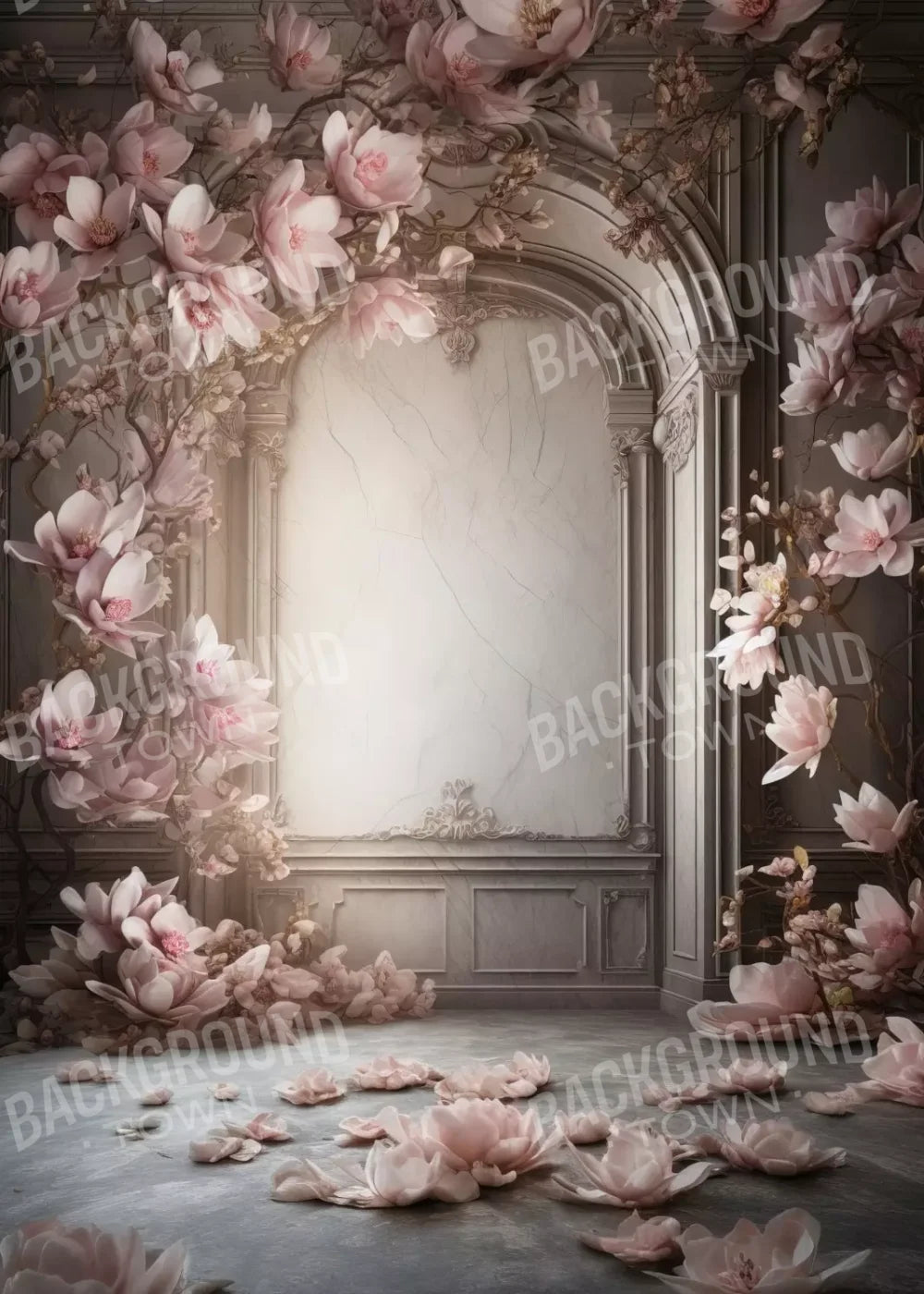 Framing Magnolia Blossoms 5’X7’ Ultracloth (60 X 84 Inch) Backdrop