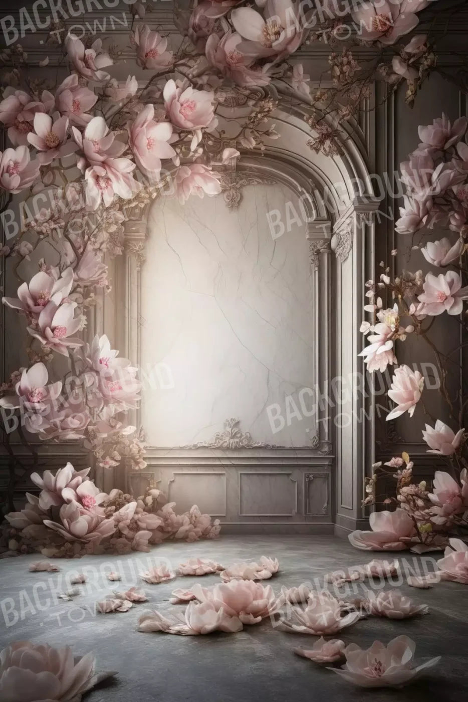 Framing Magnolia Blossoms 8’X12’ Ultracloth (96 X 144 Inch) Backdrop