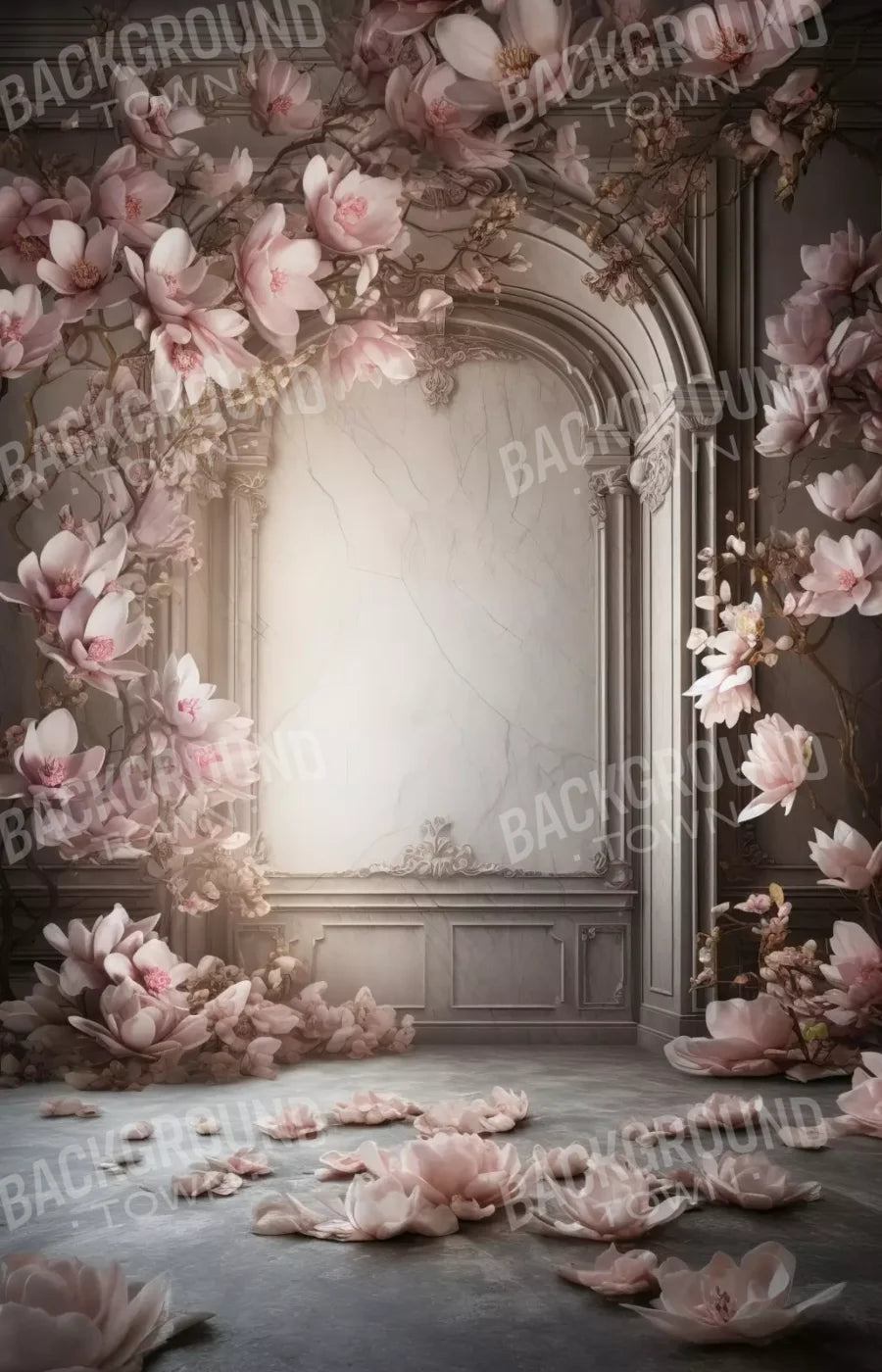 Framing Magnolia Blossoms 9’X14’ Ultracloth (108 X 168 Inch) Backdrop