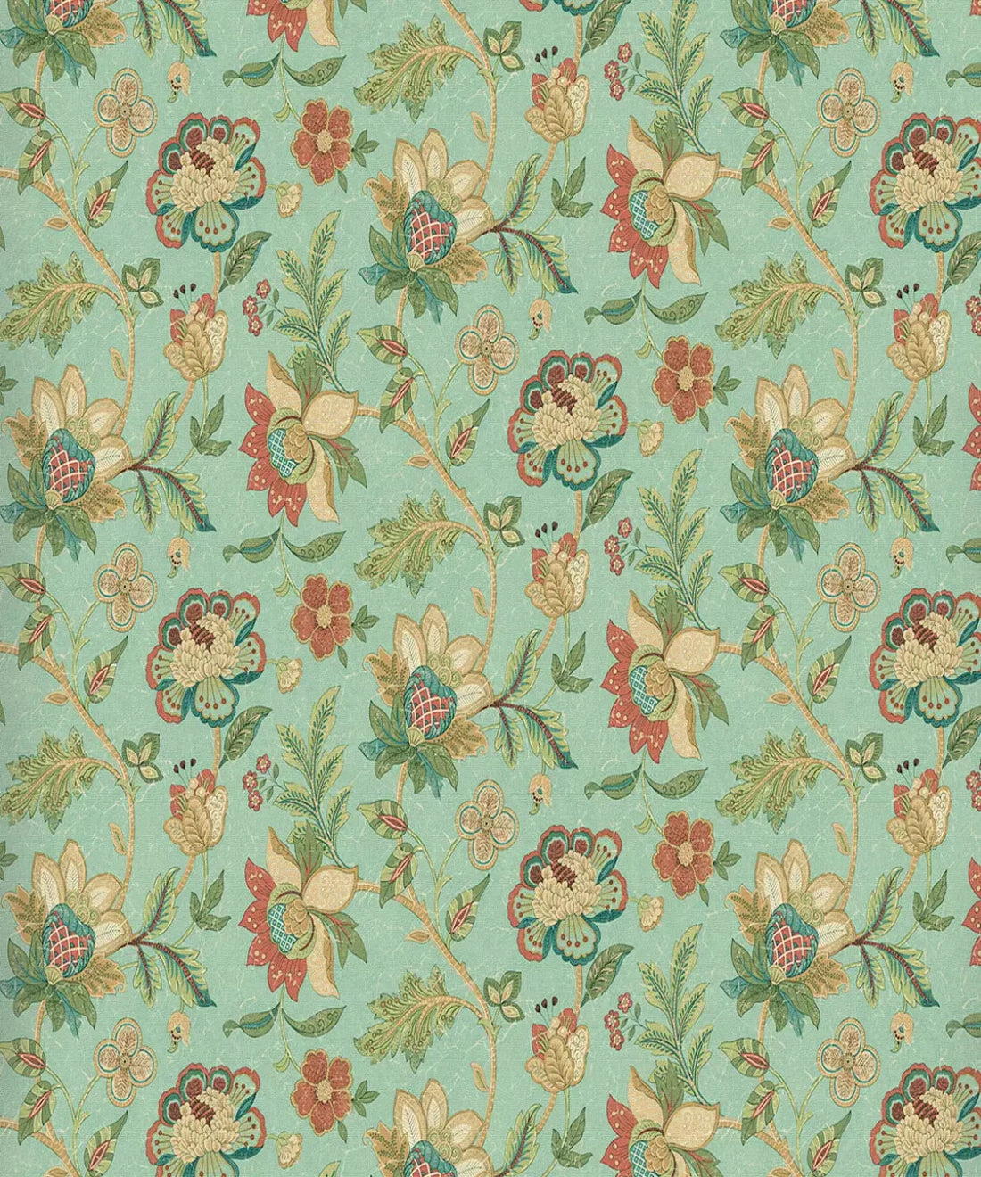 Green Floral Backdrop for Photography