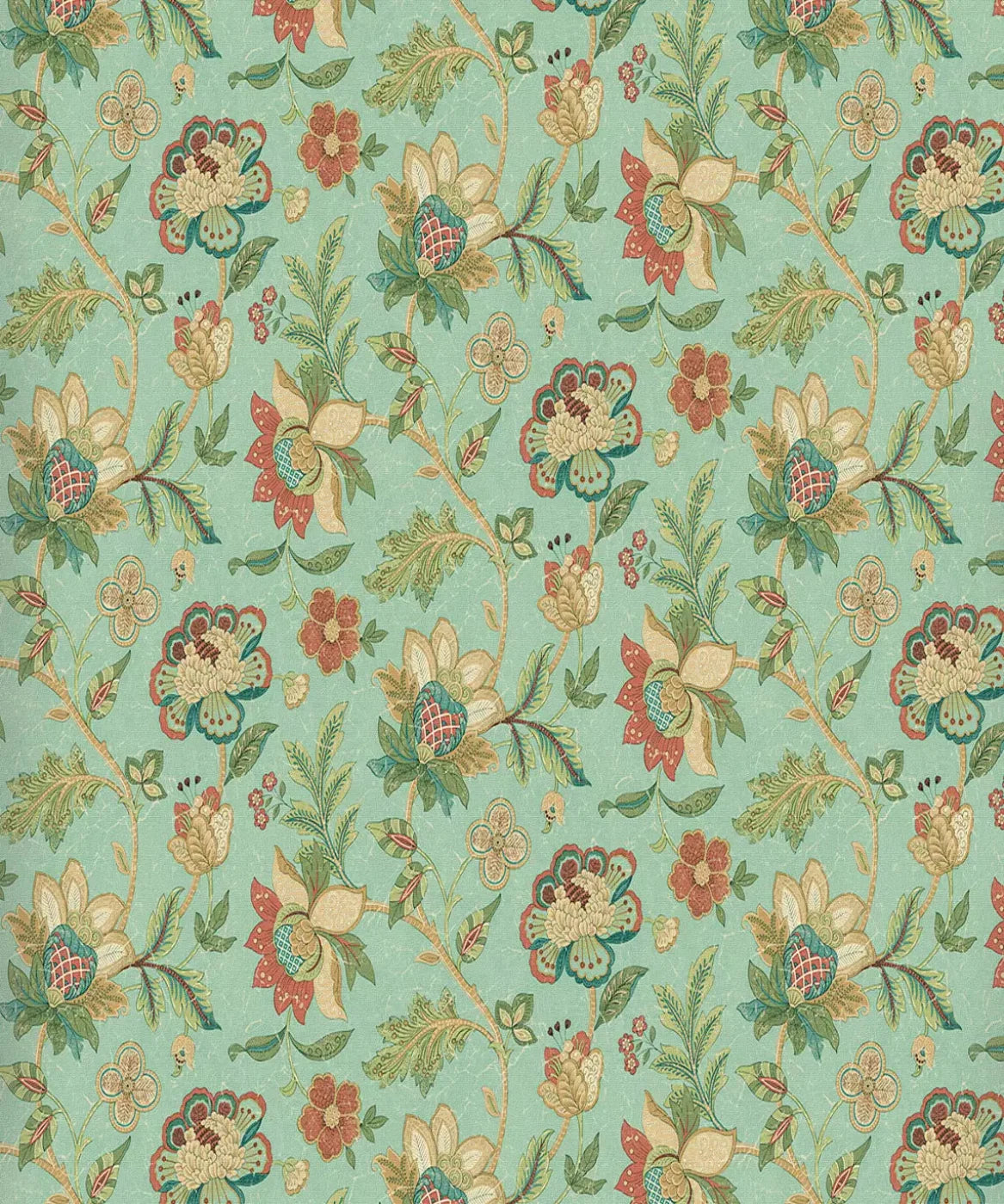 Green Floral Backdrop for Photography