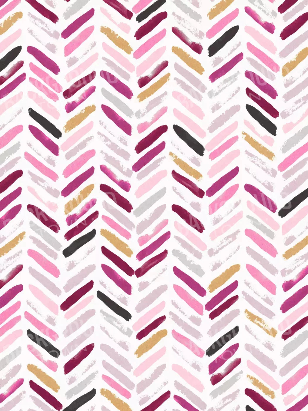 Francine Chevron 5X7 Ultracloth ( 60 X 84 Inch ) Backdrop