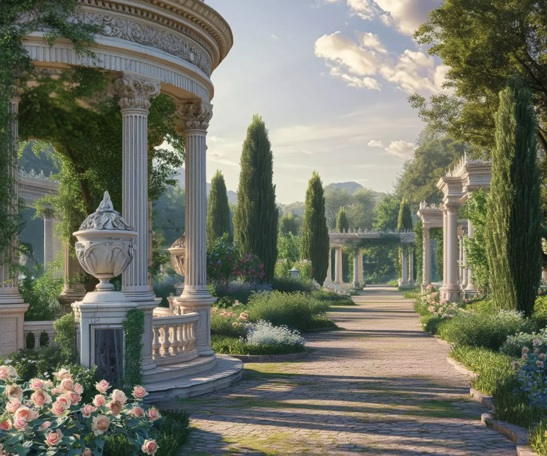 French Garden 5’X4’2 Fleece (60 X 50 Inch) Backdrop