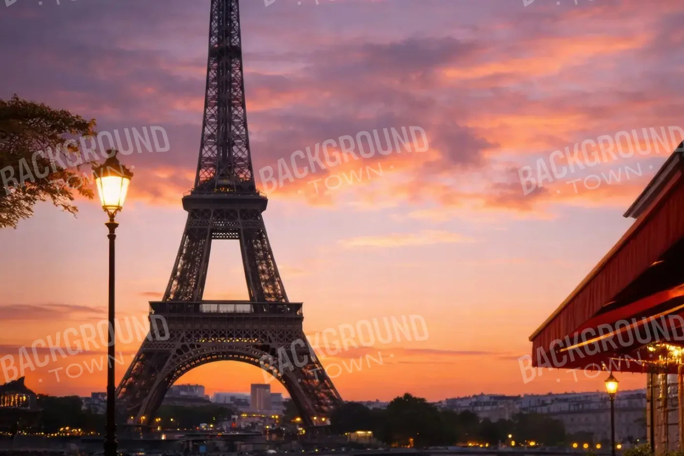 French Sunset 12’x8’ UltraCloth (144 x 96 inch) Backdrop