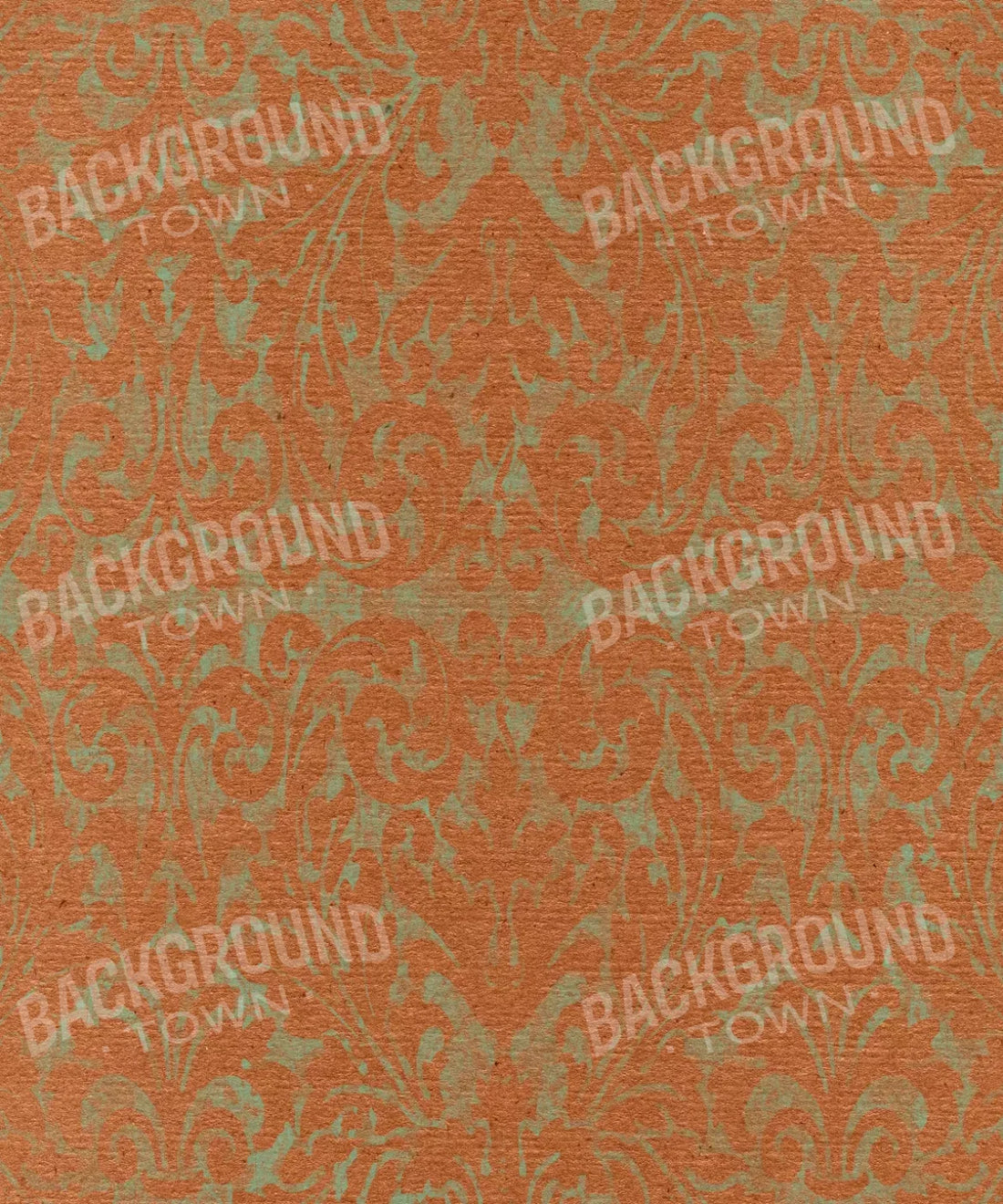 Orange Damask Backdrop for Photography