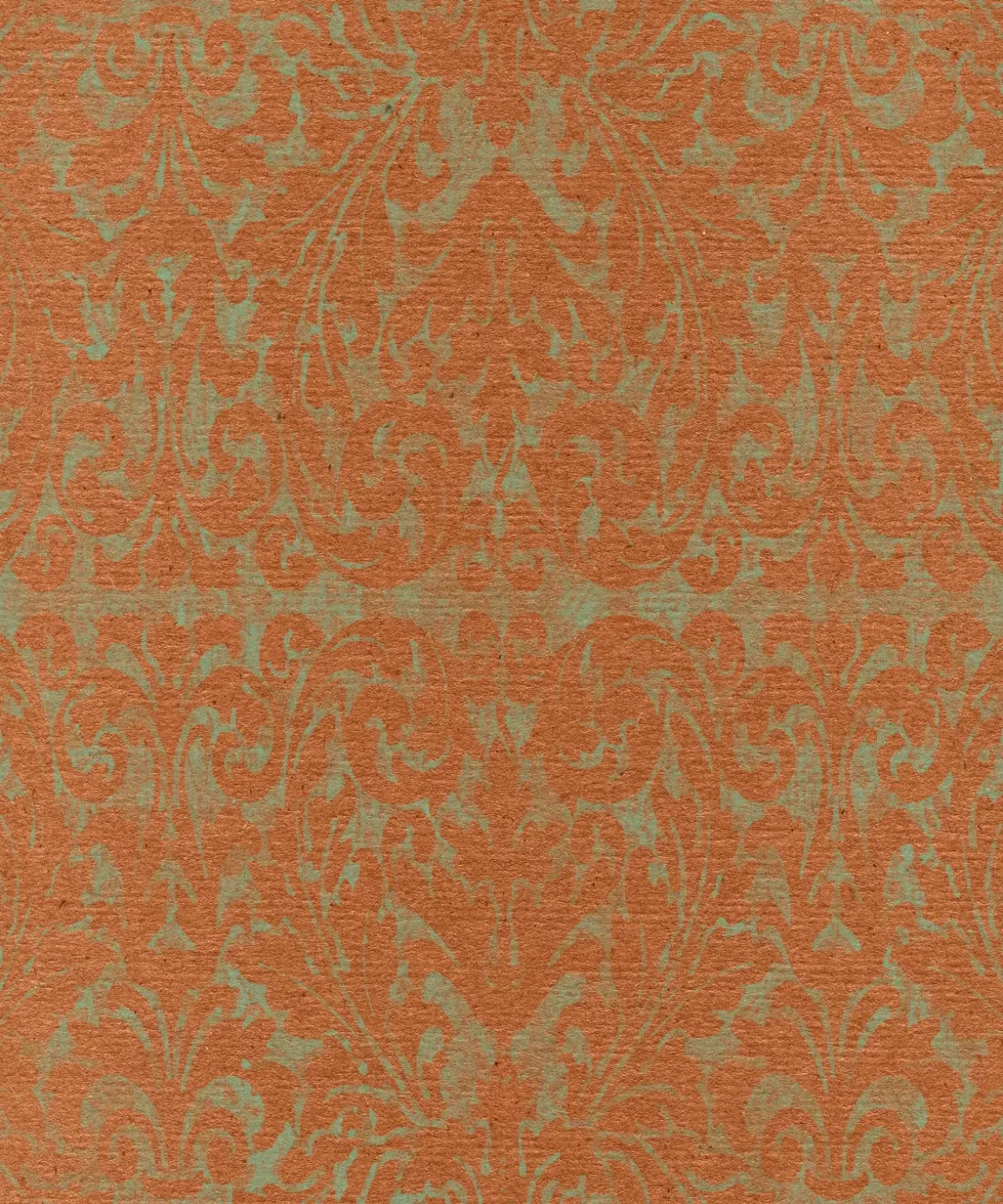 Orange Damask Backdrop for Photography