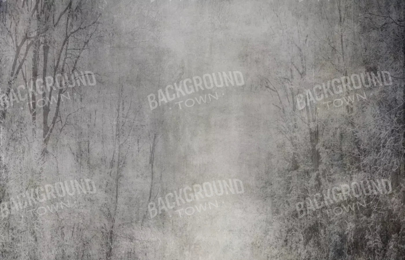 Frosted Trees 12’X8’ Ultracloth (144 X 96 Inch) Backdrop