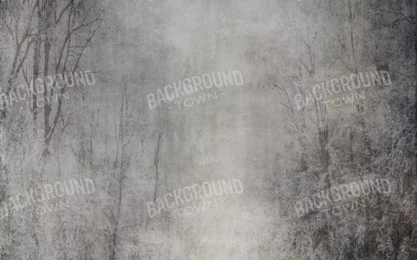 Frosted Trees 14’X9’ Ultracloth (168 X 108 Inch) Backdrop