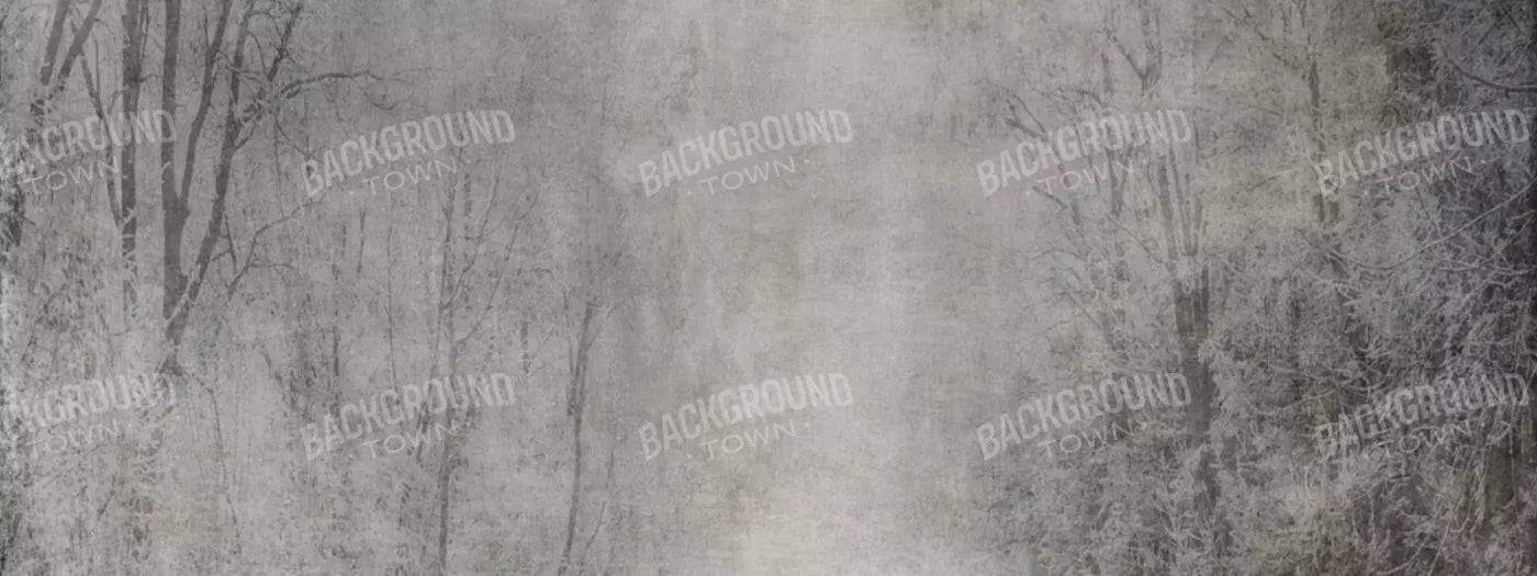 Frosted Trees 20’X8’ Ultracloth (240 X 96 Inch) Backdrop