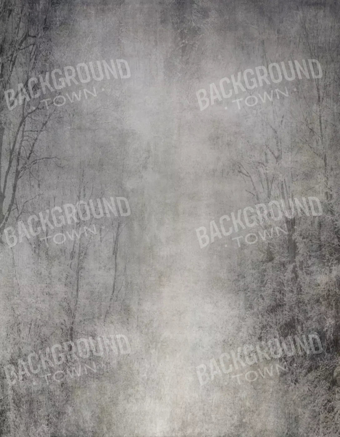 Frosted Trees 6’X8’ Fleece (72 X 96 Inch) Backdrop