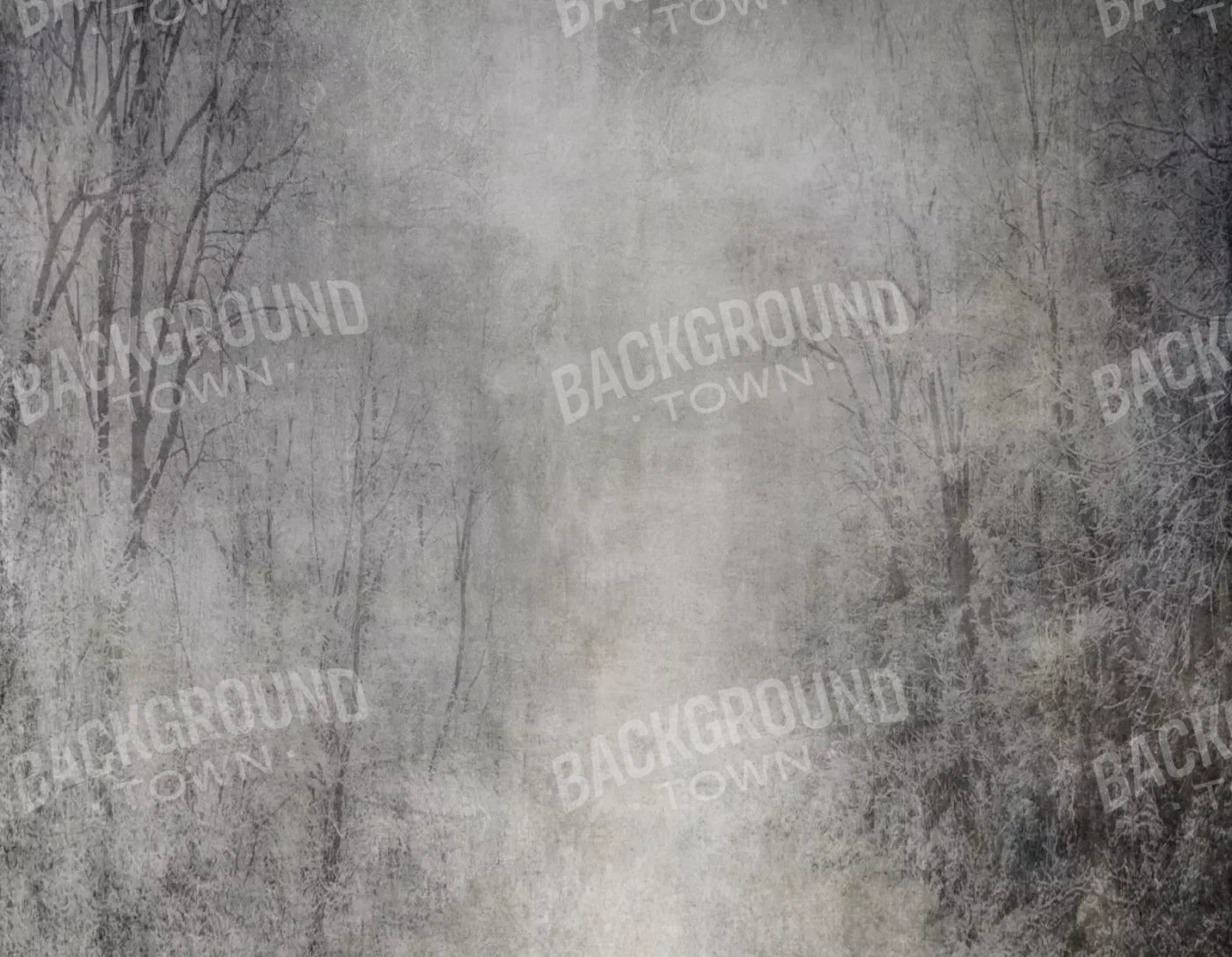 Frosted Trees 8’X6’ Fleece (96 X 72 Inch) Backdrop