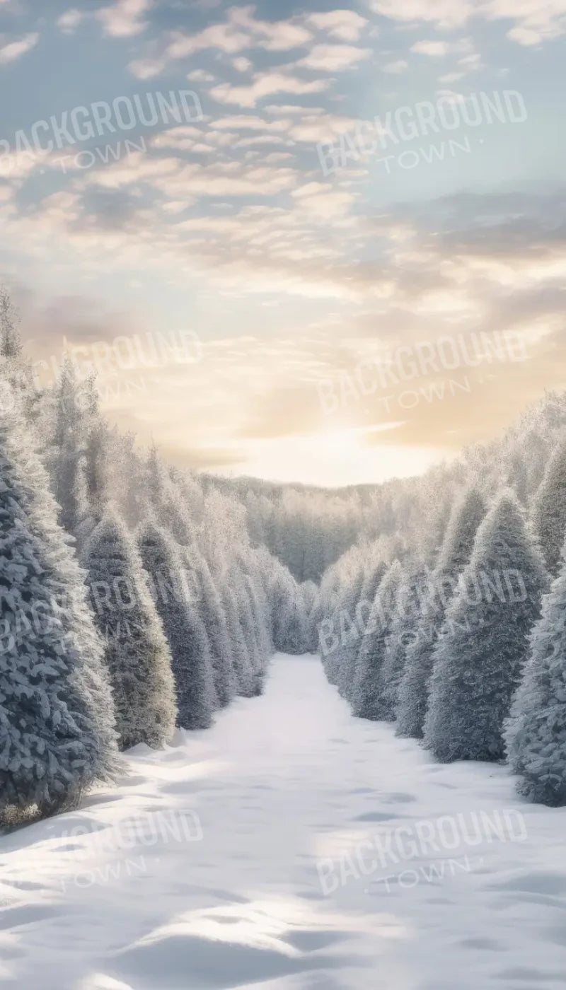 Frosty Forest 8’x14’ UltraCloth (96 x 168 inch) Backdrop