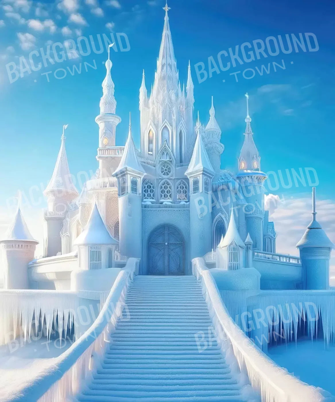 Frozen Castle 10’x12’ UltraCloth (120 x 144 inch) Backdrop