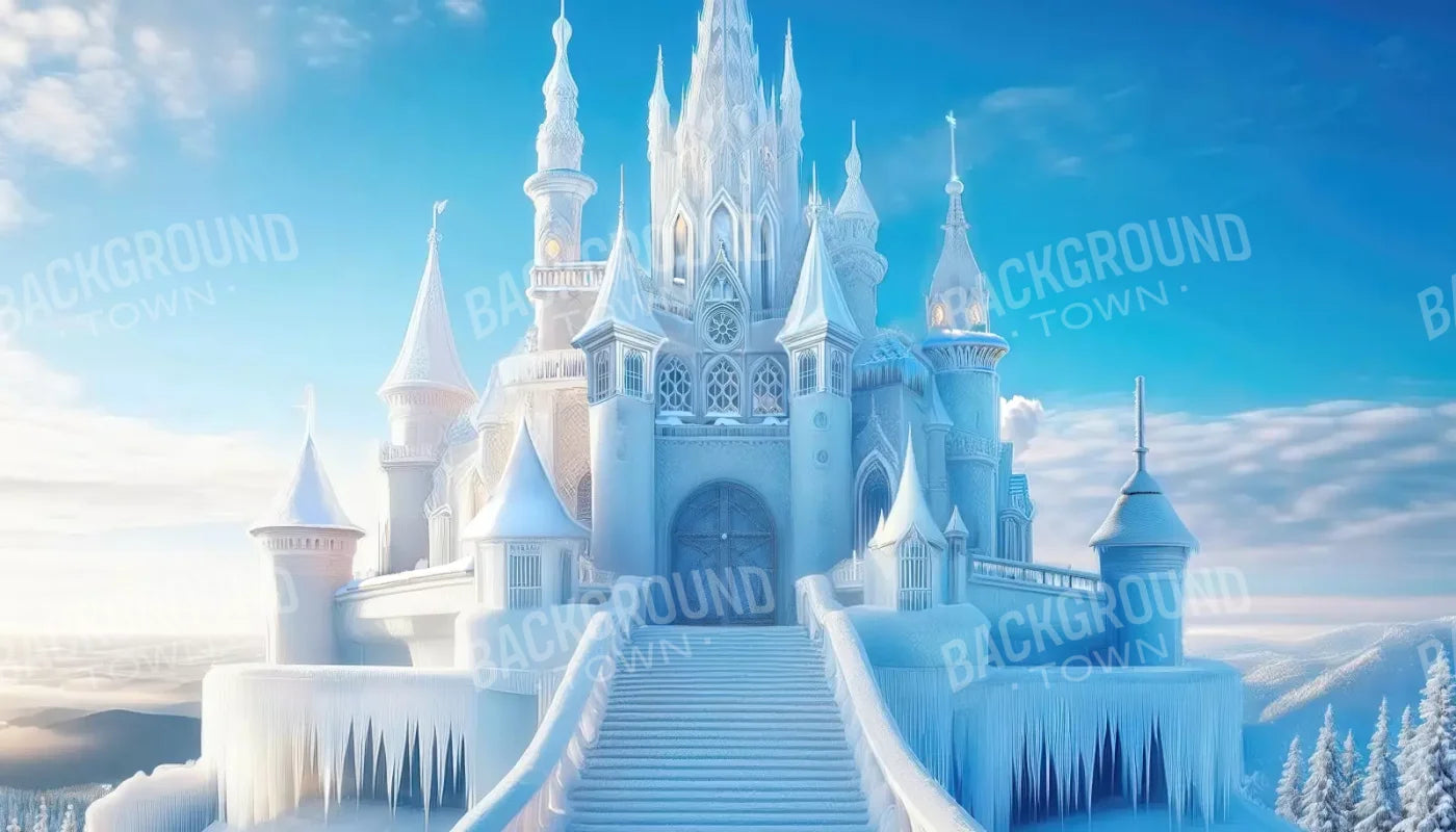 Frozen Castle 14’x8’ UltraCloth (168 x 96 inch) Backdrop