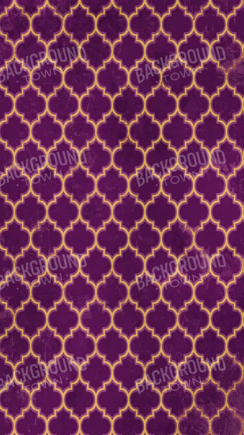 Fuchsia Pattern 8X14 Ultracloth ( 96 X 168 Inch ) Backdrop
