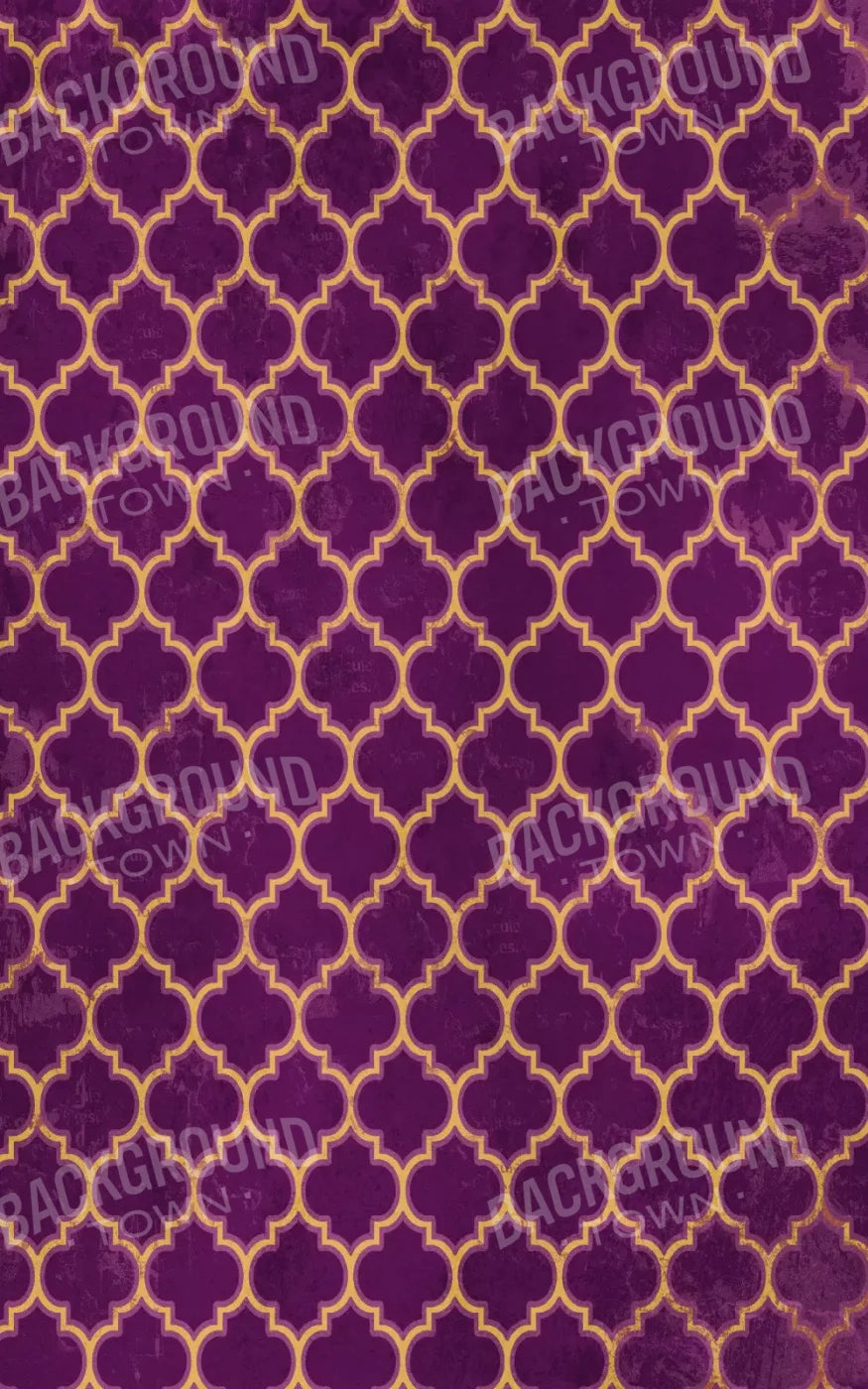 Fuchsia Pattern 9X14 Ultracloth ( 108 X 168 Inch ) Backdrop