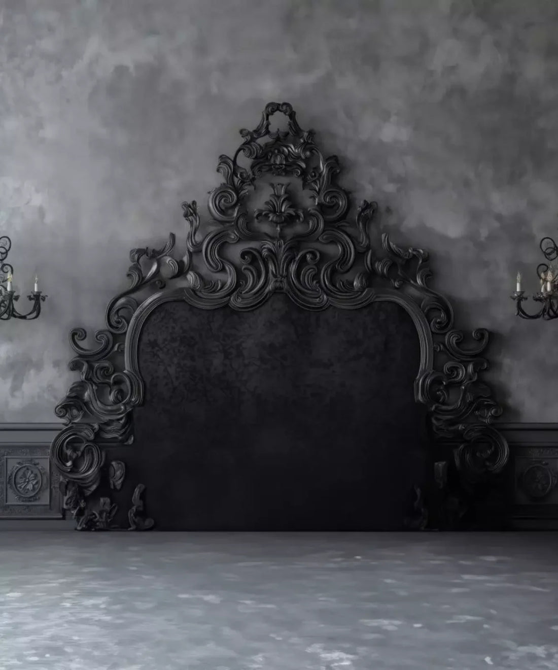HeadBoard, Black  Backdrop for Photography