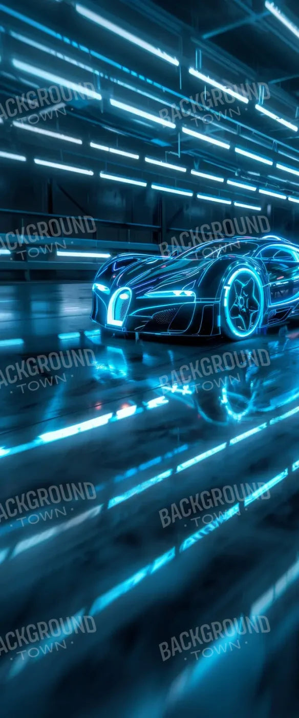 Futuristic Car Sweep 5’x12’ UltraCloth for Westcott X-Drop (60 x 144 inch) Backdrop