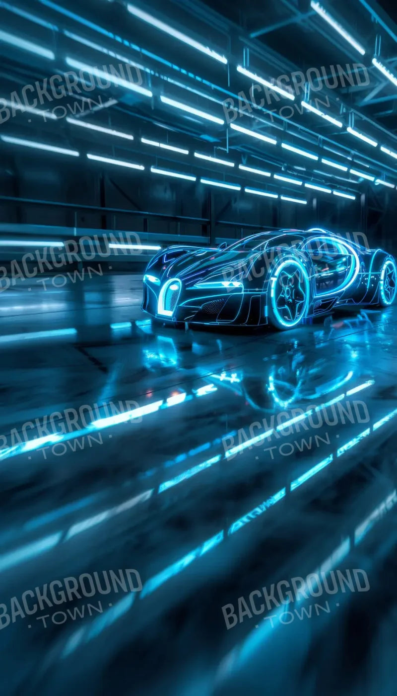 Futuristic Car Sweep 8’x14’ UltraCloth for Westcott X-Drop Pro (96 x 168 inch) Backdrop