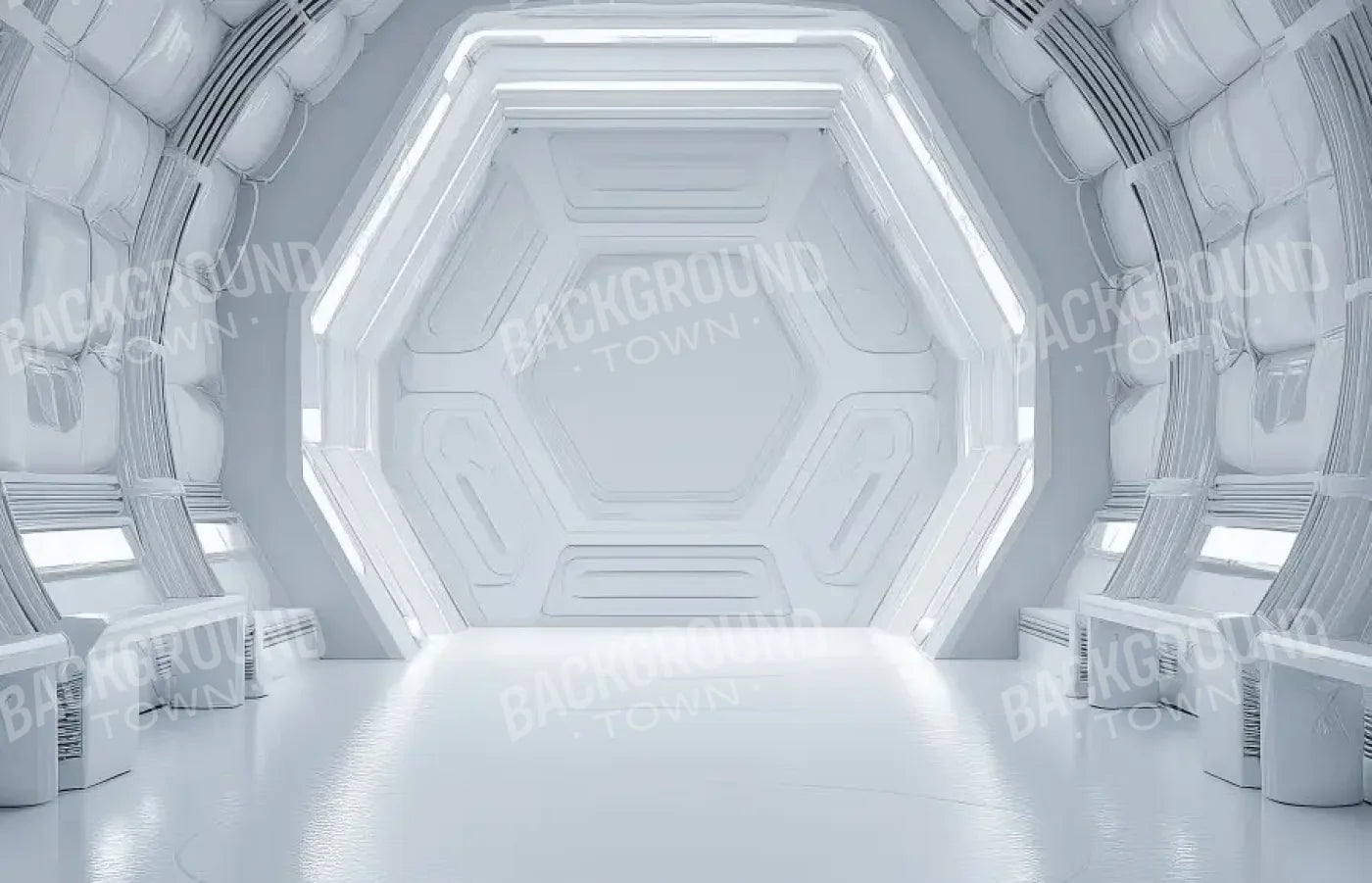 Futuristic Tunnel 14’x9’ UltraCloth (168 x 108 inch) Backdrop