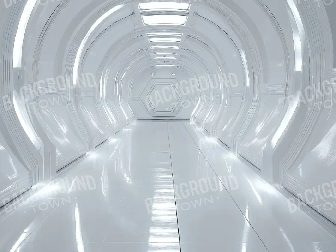 Futuristic Tunnel II 6’8x5’ Fleece (80 x 60 inch) Backdrop